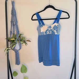 Lululemon Tank Blue Floral